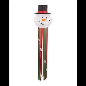 Christmas Snowman Holiday Windsock Streamer Outdoor Garden Decor Large New